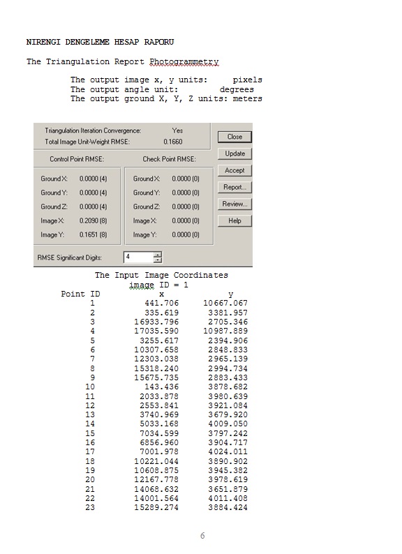 fotogrametri dengeleme